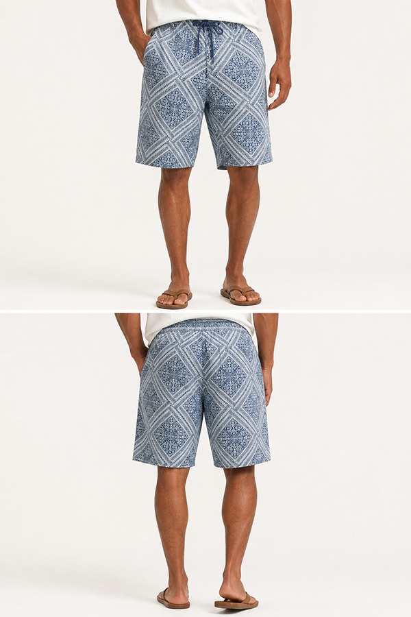 Graphic Shorts front back