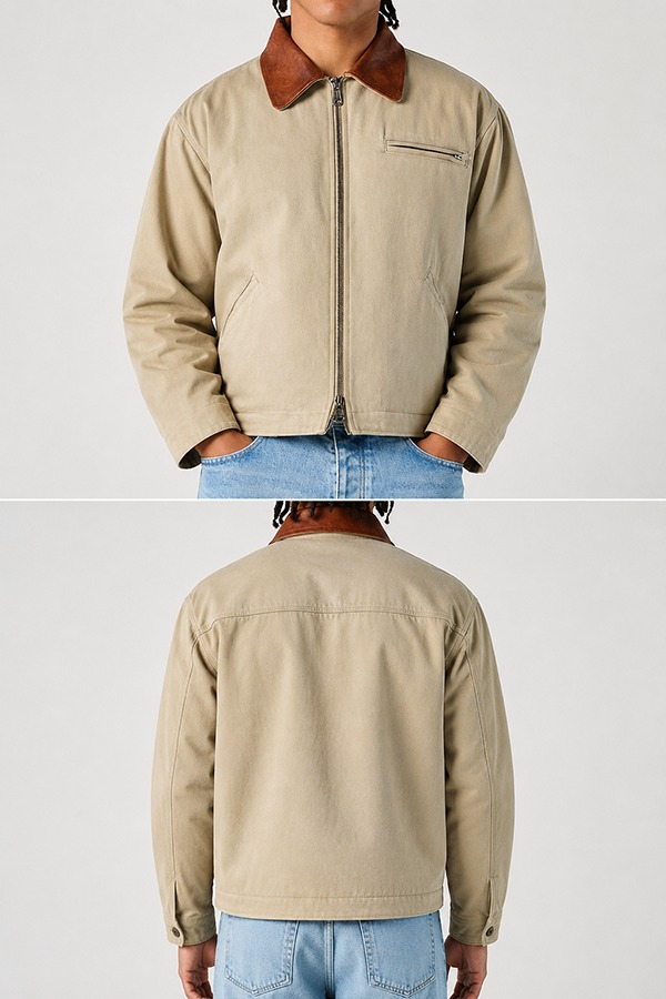 Heavy-Duty Canvas Jackets front back