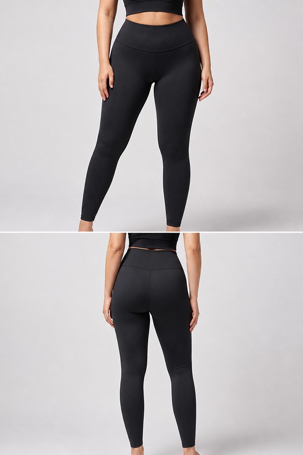 High-Compression Gym Leggings front back