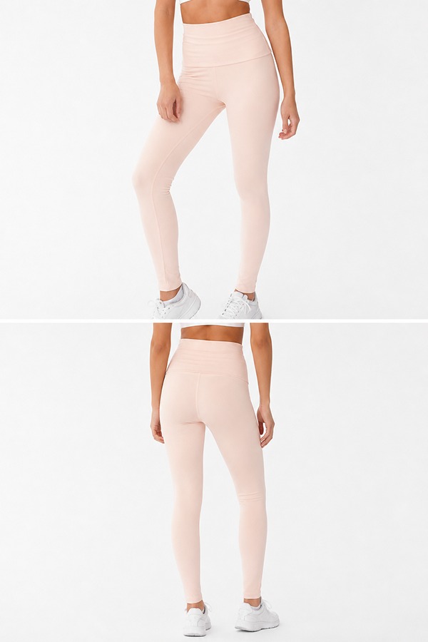 High-Waist Leggings front back
