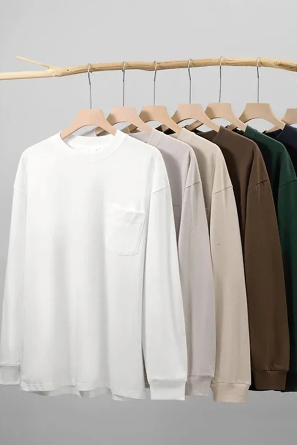 Lightweight Long Sleeve Tops types colors