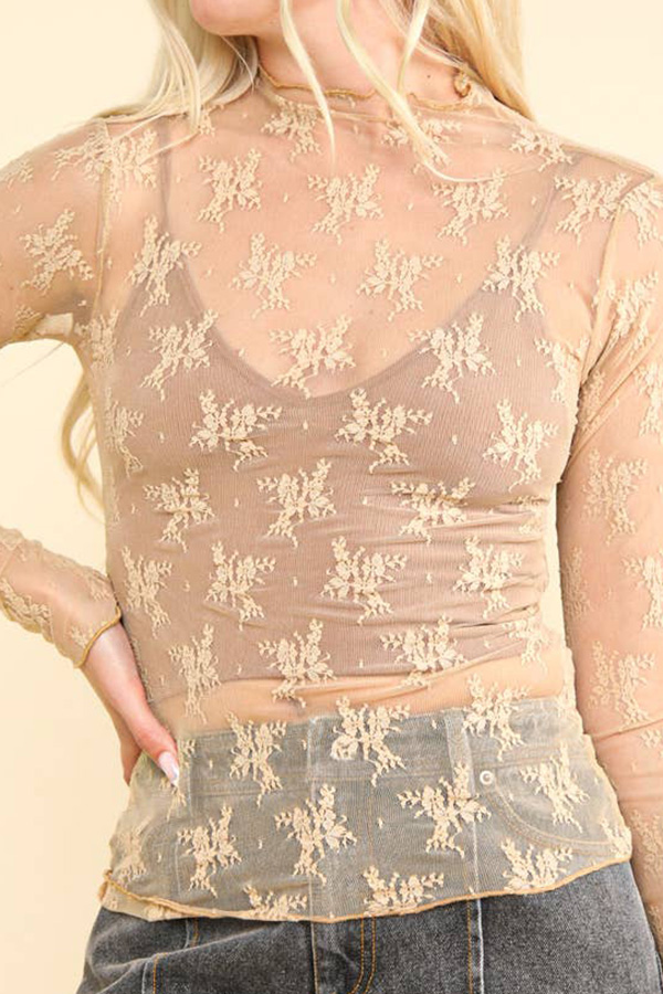 Mesh Sheer Layering Tops