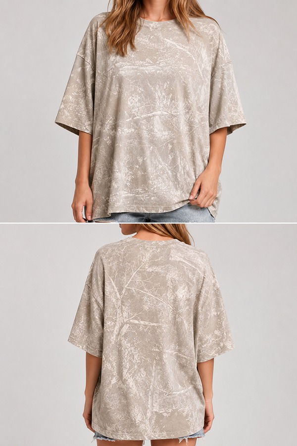 Oversized Shirts & Tees front back