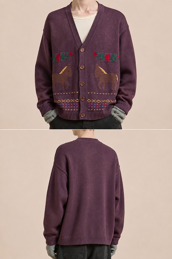 Patterned & Jacquard Cardigans front back