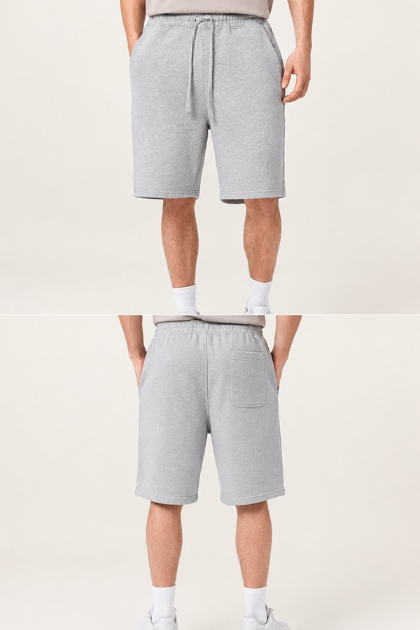 Relaxed Fit Shorts front back