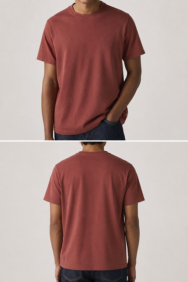 Relaxed Fit T-Shirts front back