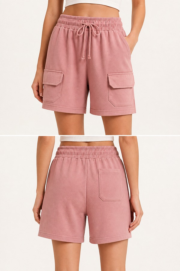 Relaxed Lounge Shorts front back