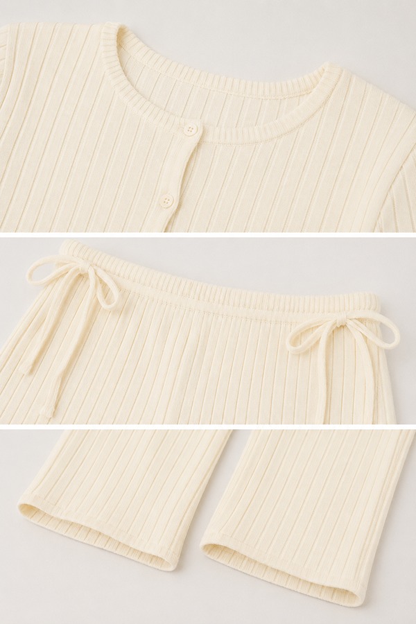 Rib Knit Matching Sets details