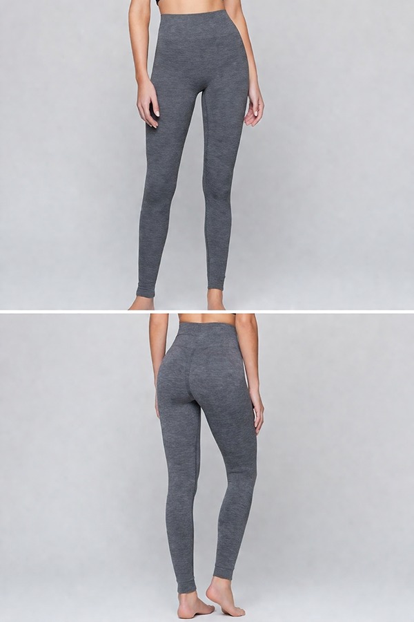Seamless Knit Leggings front back