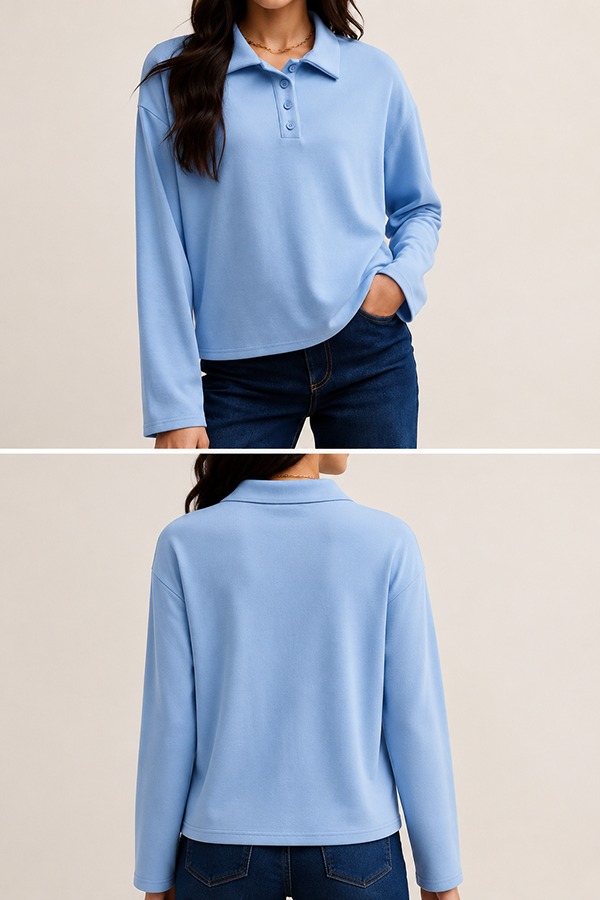 Soft Casual Tops front back
