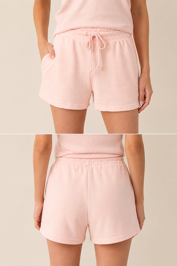 Soft Cotton Shorts front back