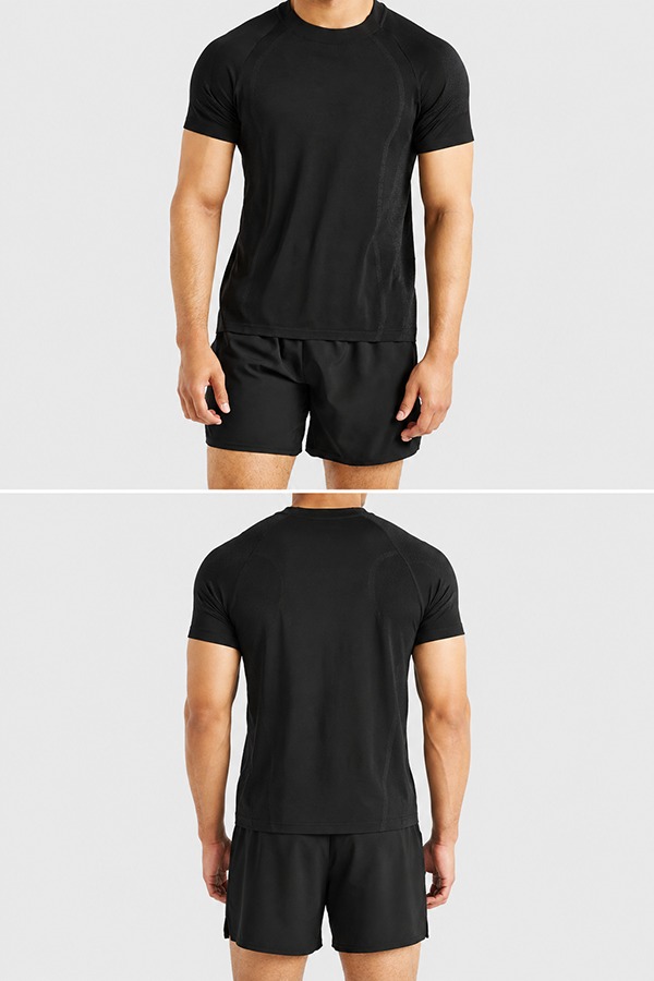 Sport Tee + Shorts Sets front back
