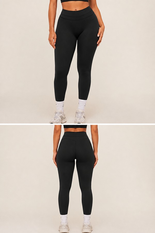 Squat-Proof Performance Leggings front back