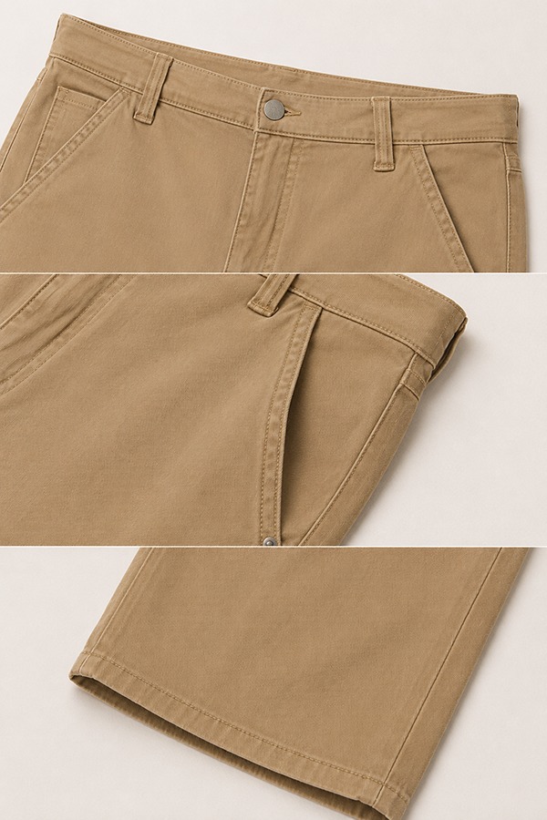 Straight-Leg Casual Pants details