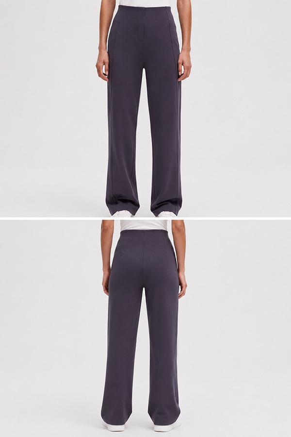 Stretch Knit Pants front back