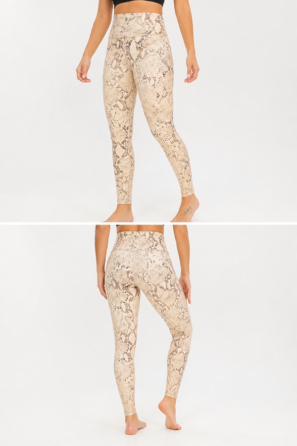 Sublimation Printed Leggings front back