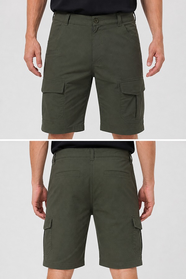 Tactical Style Shorts front back