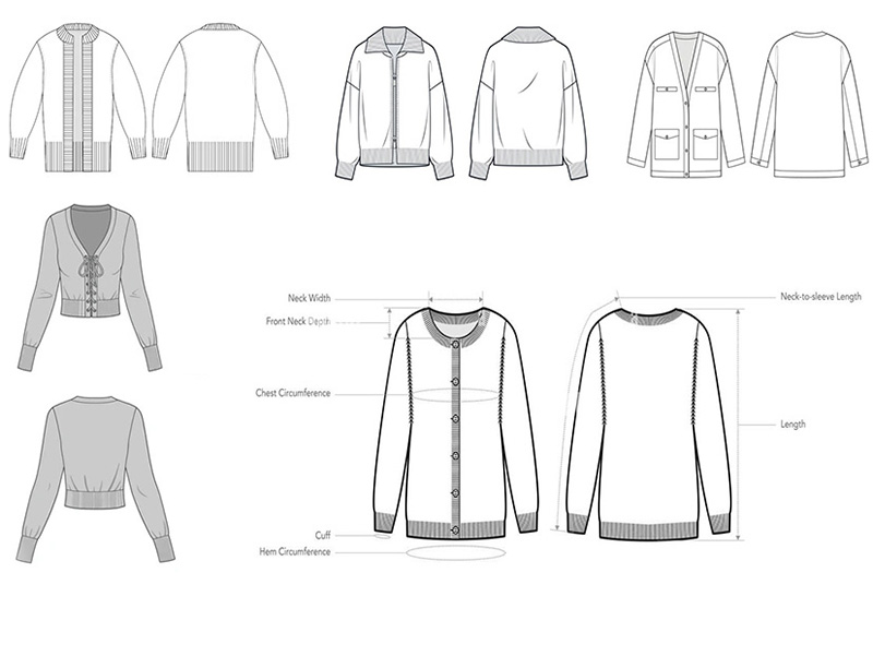 The components of cardigans