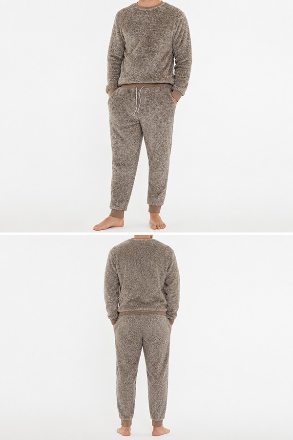 Thermal Fleece Lounge Sets front back