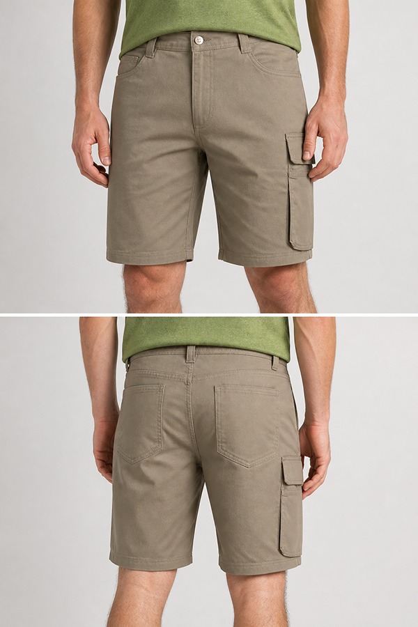 Utility Workwear Shorts front back