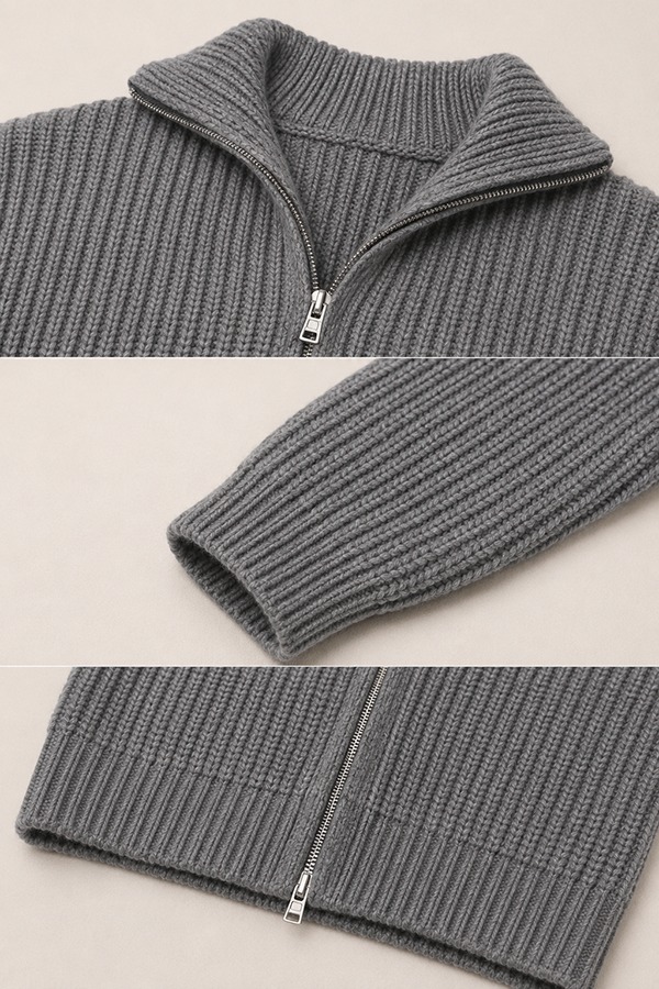 Zip-Up Cardigans details