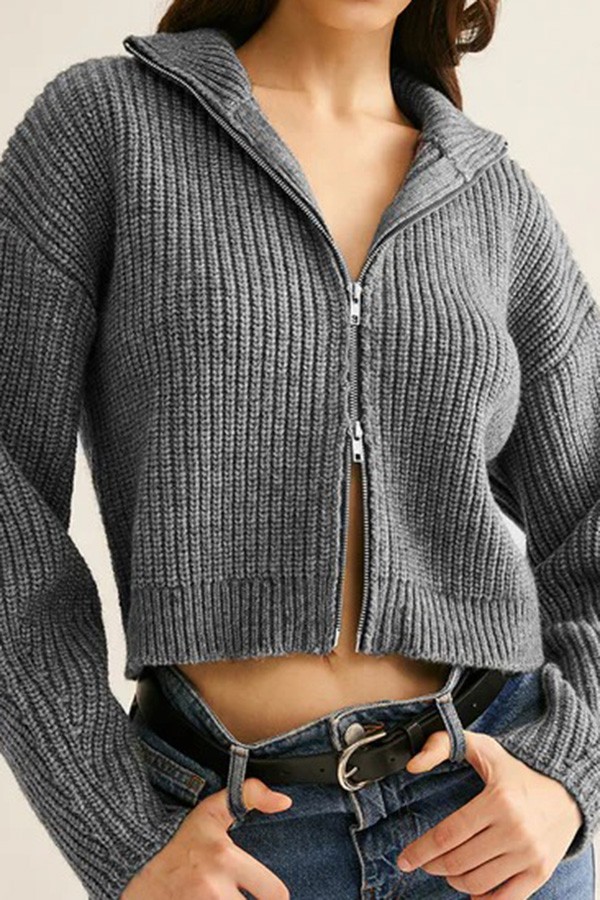 Zip-Up Cardigans