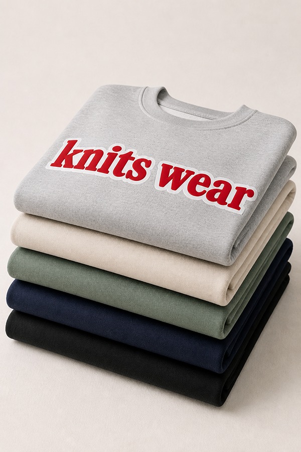 puff Print Sweatshirts wear types colors