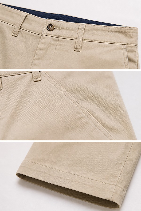 slim Fit Chino Shorts wear details