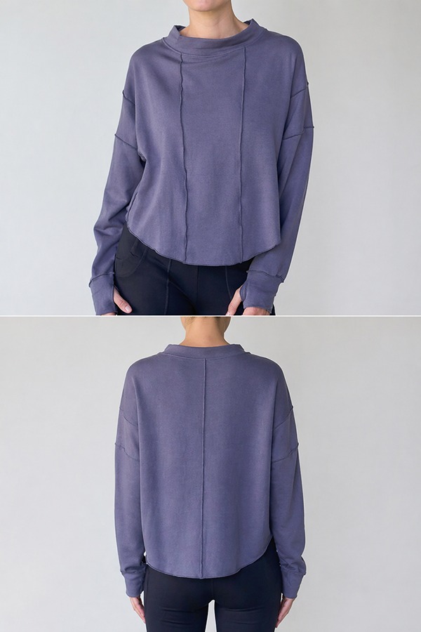 Bamboo Fabric Sweatshirts front back