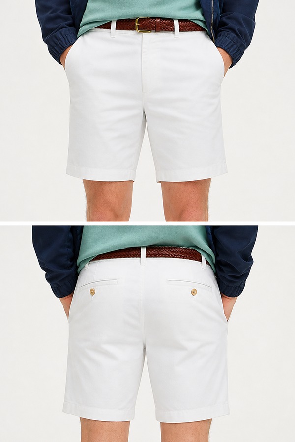 classic Chino Shorts wear front back
